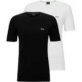 BOSS T-shirt svart / vit