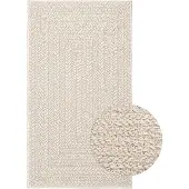vidaXL Matta ZIZUR gräddvit 60x110 cm jutelook inomhus och utomhus