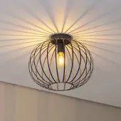 Argon Taklampa Valor , dimbar, Svart, Vardagsrum / matsal, Metall, Modern, Taklampa
