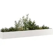 vidaXL Blomlåda 360x40x40 cm rostfritt stål, blomkruka, växtstöd, upphöjd bädd, blomlådestöd, behållare 860700
