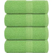 vidaXL Handdukar, 4 St, Gröna, 30X30 Cm, 360 G/M2, 100% Bomull