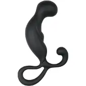 EasyToys - prostatamassagerare - svart silikon dildomassagerare