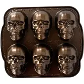 Nordic Ware Kakform Dödskallar 30x25 cm Aluminium Brun