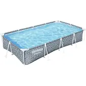 Bestway 561FT, 4000 l, Pool med ram, Barn och vuxen, Grå, 19,8 kg