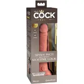 King Cock Elite - realistisk dildo med sugkopp - 18 cm - natur