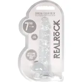 Realrock - realistisk dildo - genomskinlig - 17cm