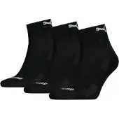 Puma Cushioned Quarter Socks 3 Pairs Svart EU 35-38 Man