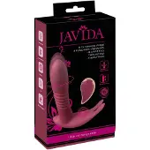 Javida RC - klitorisstimulator med fjärrkontroll - 3 lägen - röd