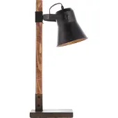 Brilliant Bordslampa Plow, Mörkt trä, Vardagsrum / matsal, Trä, Industriell design, Bordslampa