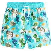 Next Badshorts azur / grön / khaki / vit