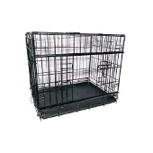 Active Canis - Premium Slidingdoor Cage - Black - 61 x 46 x 51