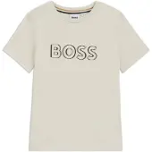 BOSS Kids' slim-fit T-shirt in cotton with logo print