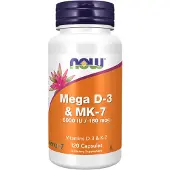 Now , Mega D-3 & MK-7, 120 kapslar