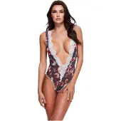 Baci Lingerie - Blommig spetsbody - M/L