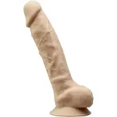 Silexd 8 - vibrator med fjärrkontroll - med pung - naturfärg