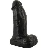 Realistixxx - Dildo med pung - realistisk storlek 22 cm - svart