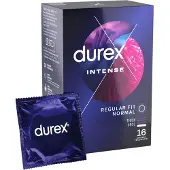 Durex Intense - kondom - räfflad och prickig - 16 st