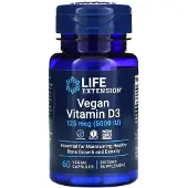 Elinajan pidentäminen,Life Extension Life Extension, Vegan Vitamin D3, 125mcg (5000IU), 60 veggie capsules