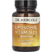 Dr. Mercola , Liposomal Vitamin D3, 1,000 IU, 30 Kapslar