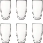 Bodum Pavina Dubbelväggade 45 Cl 6-pack - Kaffekoppar Glas Klar