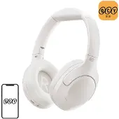 QCY H3 lite wireless headphones, ANC (white)