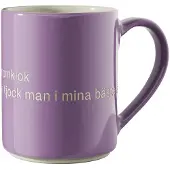 Design House Stockholm Astrid Lindgren Mugg Jag är En Vacker 36 cl Lila, Design House Stockholm