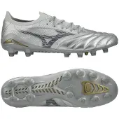 Mizuno Morelia Neo IV Beta Elite FG Platinum Silver - Silver/Grå - Gräs (FG), storlek 38