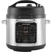 Crock-Pot CSC062X, 5,6 l, 1400 W, Svart, Rostfritt stål, 7 personer, Knappar, Röra, Manuell