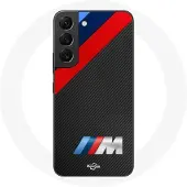 MANIACASE Skal för Samsung Galaxy S22 BMW M-logotyp kolfiber