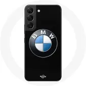 MANIACASE Coque pour Samsung Galaxy S22 BMW Logo fond noir