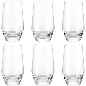 Leonardo Puccini, Transparent, Glas, 6 styck, Rund, Klar, 365 ml