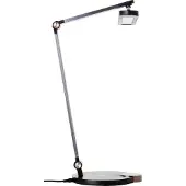 Brilliant LED skrivbordslampa Officehero, dimbar, Svart, Arbetsrum / kontor, Aluminium / grå / zink, LED-bordslampa