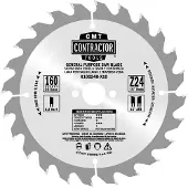 Cmt Sågklinga för trä Contractor; 136x1.5x20; Z18; 15°