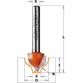 Cmt Kant- och hörnfräs ; S=8 mm; D=19 mm