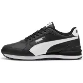 Puma Låg sneaker 'Runner V4' svart / vit