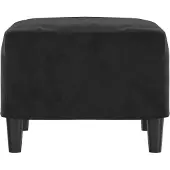 vidaXL Fotpall svart 60x50x41 cm sammet