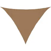 vidaXL Solsegel 160 g/m² taupe 3,5x3,5x4,9 m HDPE