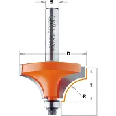 Cmt Avrundningsfräs ; S=12 mm; D=57,1 mm; med kullager