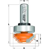 Cmt Hålkärlsfräs ; S=1/2''; D=31,7 mm; med kullager
