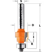 Cmt Kopieringsfräs ; S=1/4''; D=12,7 mm; med kullager