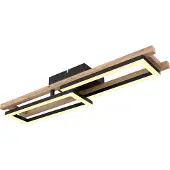 Globo Lighting LED taklampa Illa, Ljust trä, Vardagsrum / matsal, Metall, Modern, LED-taklampa
