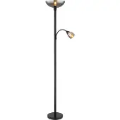 Globo Uplight Blade, Svart, Vardagsrum / matsal, Metall, Golvlampa