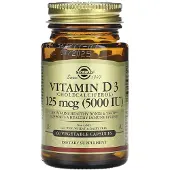 Solgar Solgar, Vitamin D3, 5,000 IU, 60 veggie capsules