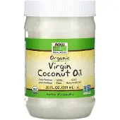 Now Foods, Real Food, Organic Virgin Coconut Oil, 20 fl oz (591 ml)