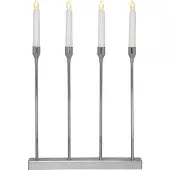 Star Trading Ljusstake Lottie | 4 ljus | silver []