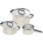 Zwilling 1028807 Pure Set Med 3 Krukor
