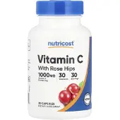 Nutricost C-vitamin, Nypon, 30 Kapslar