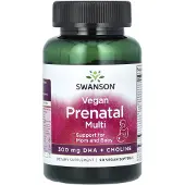 Swanson Health Vegansk Prenatal Multivitamin, Veganska Mjuka Kapslar 90