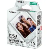 Fujifilm Instax Square White Marble - Färgfilm för snabbframkallning - 10 exponeringar