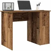 vidaXL Skrivbord gammalt trä 100x55x75 cm konstruerat trä